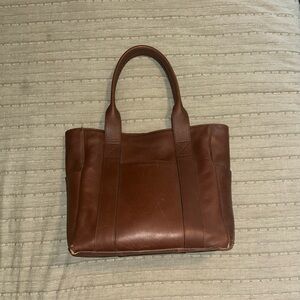 Tecovas Brown Genuine Leather Carryall Tote Bag